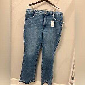 Good American Blue Straight Leg Jeans